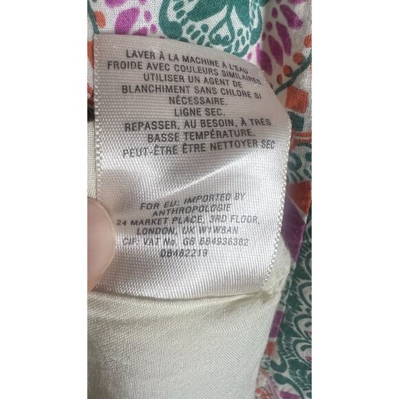 HD in Paris Anthropologie South Island Medallion Print Fit and Flare Dress Sz 12 - Picture 11 of 12